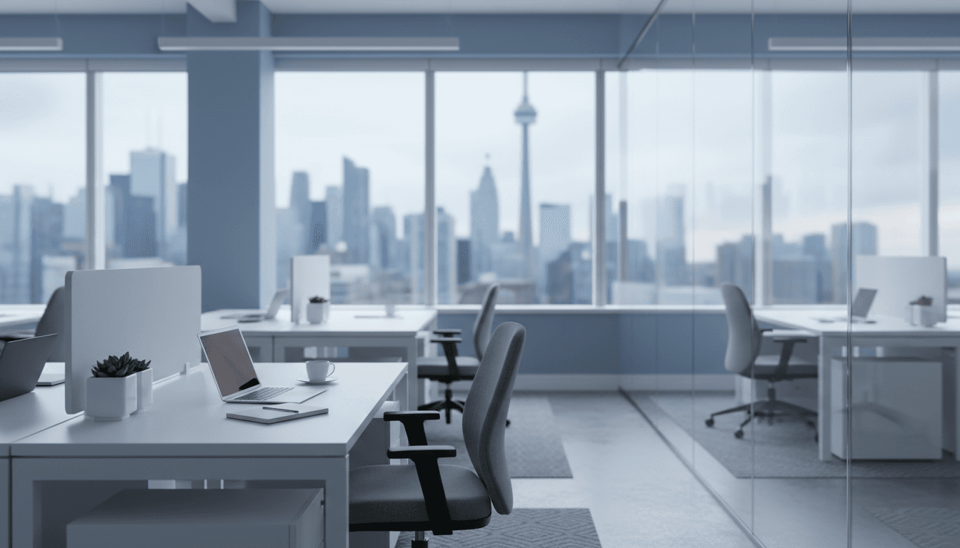 Modern Toronto office space with natural light