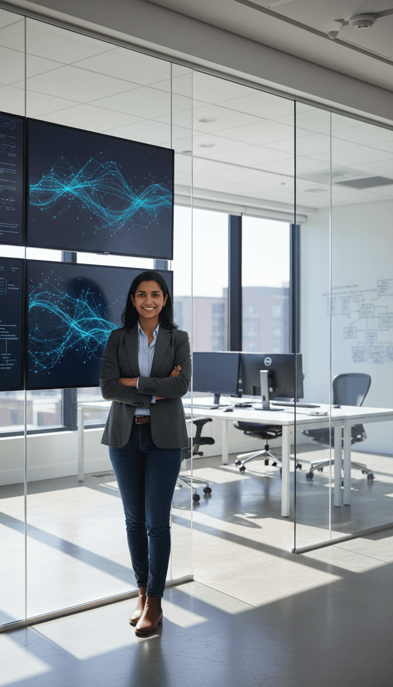 IT consultant reviewing network setup with a Toronto business owner at their desk